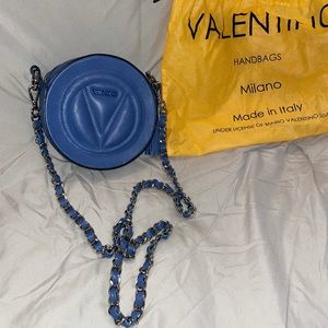 Valentino Circle Leather Crossbody Bag